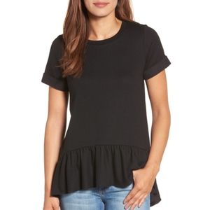 Gibson Ruffle Hem Sweatshirt